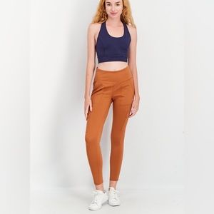 Hurley adobe colored cargo leggings size L